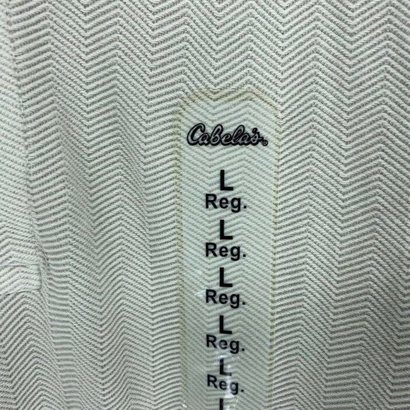 New Cabela's Men's Size Large Polo Stone Color - Picture 3 of 7